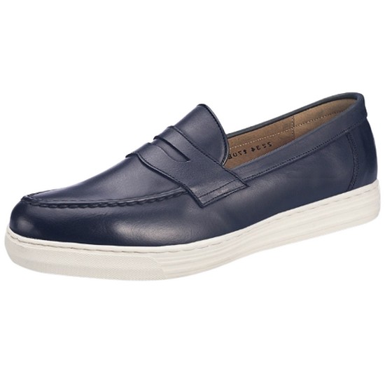 바이클럽 보닌 천연소가죽 베지터블 페니 수제 캐주얼화 IN609DNV