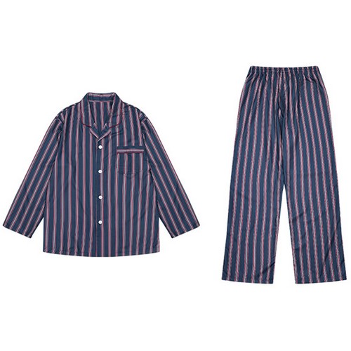 비너스 면 100% 선염 스트라이프 파자마 세트 SYPAE028W_이미지