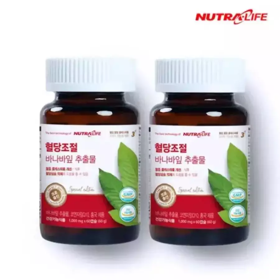 뉴트라라이프 혈당조절 바나바잎 추출물 1000mg 60캡슐 (2개)_이미지