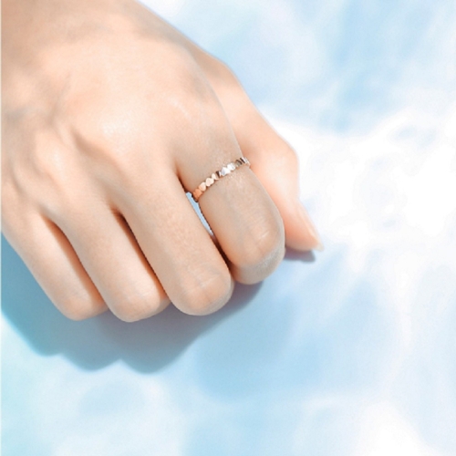 로이드 18K 360도 플랫 하트 패턴 반지_LRS20053G