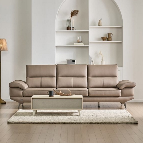 에넥스 밀라노 스타일 이태리 천연통가죽 소파 4인용_이미지