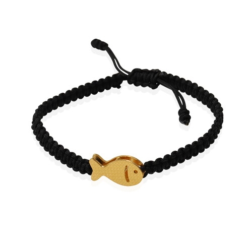 순금 물고기 꼬임 매듭끈 팔찌 3.75g