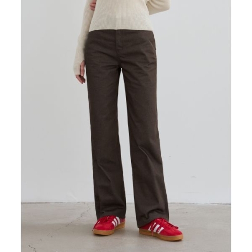 드로우핏 우먼 DRAWFIT WOMEN 내추럴 세미 와이드 컬러 진 BROWN DFWMDN3304BR 175165