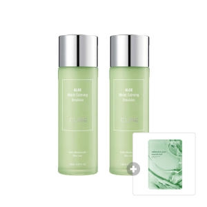 김정문알로에 큐어 알로에 모이스트 카밍 에멀전 130ml (2개)