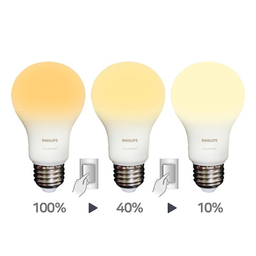 필립스 LED 스텝디밍 벌브전구 백색 9W_이미지