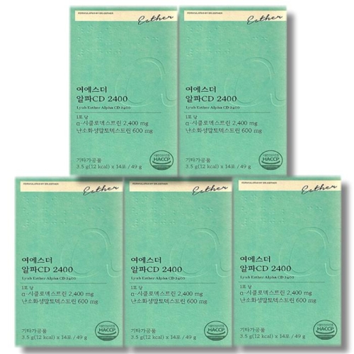 여에스더 여에스더 알파CD 2400 14포 (5개)_이미지