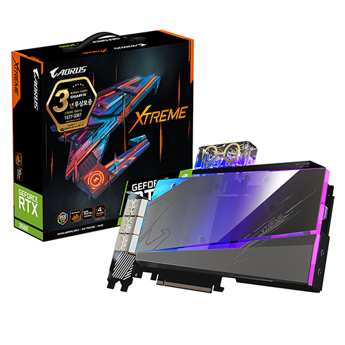 GIGABYTE AORUS 지포스 RTX 3080 XTREME 워터블럭 D6X 10GB 제이씨현