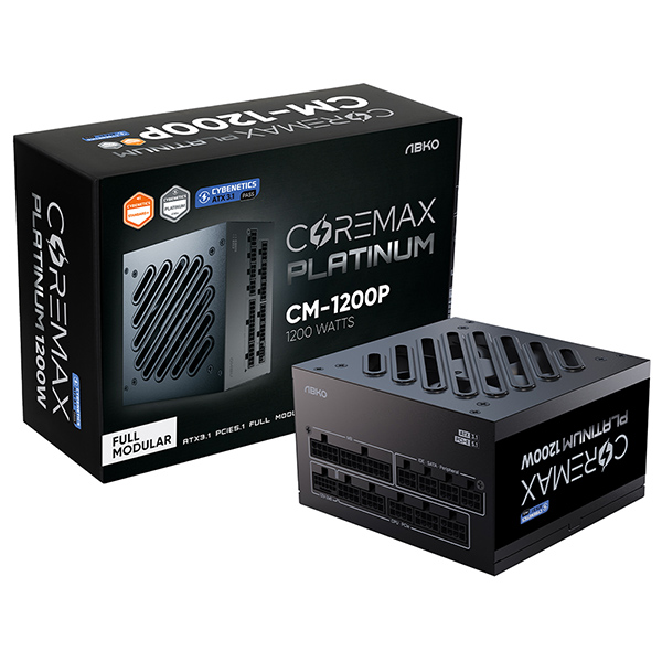 앱코 코어맥스 CM-1200P ETA플래티넘 ATX3.1 블랙