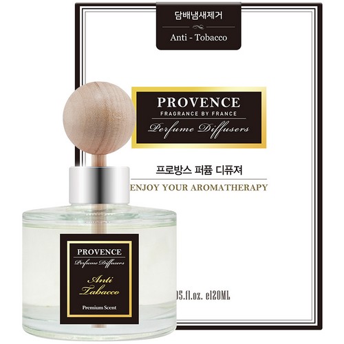 더허브샵 프로방스 퍼퓸 차량용 디퓨저 안티타바코향 120ml (3개)_이미지