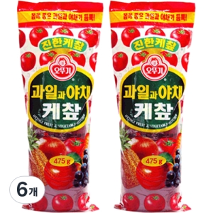 오뚜기 과일과 야채 케찹 475g 6개이미지입니다. 누르면 해당 게시물로 새창이동합니다.