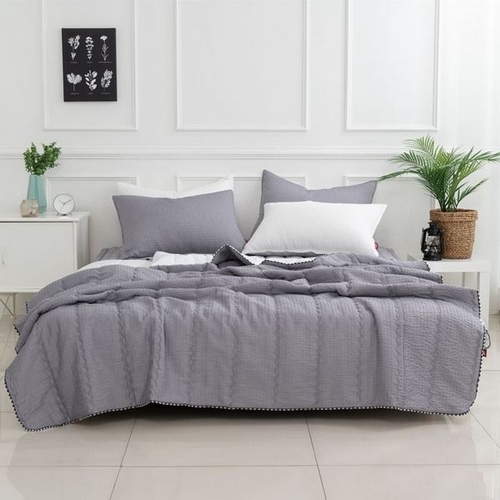 리빙밸류 퓨어 뱀부 시원한 냉감 여름이불 (퀸 Q)_이미지