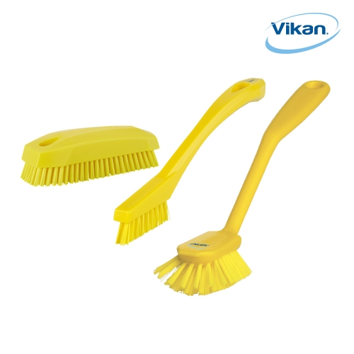 바이칸 주방 씽크대 욕실청소 실속 3종세트 A타입 자루솔+틈새솔+핸드솔_이미지