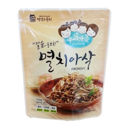 초록마을 칼슘이 풍부한 멸치 아삭 24g (30개)_이미지