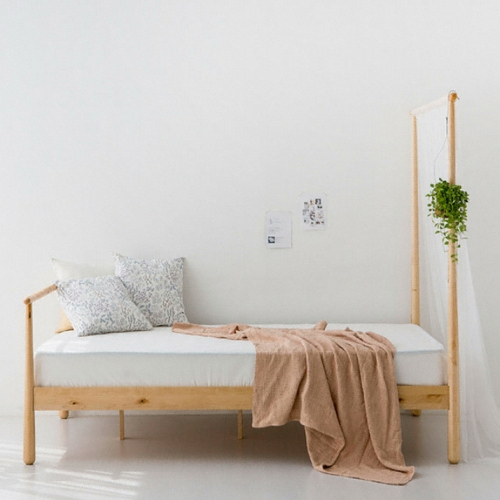마켓비 VIENA 원목 침대 S (매트별도)_이미지