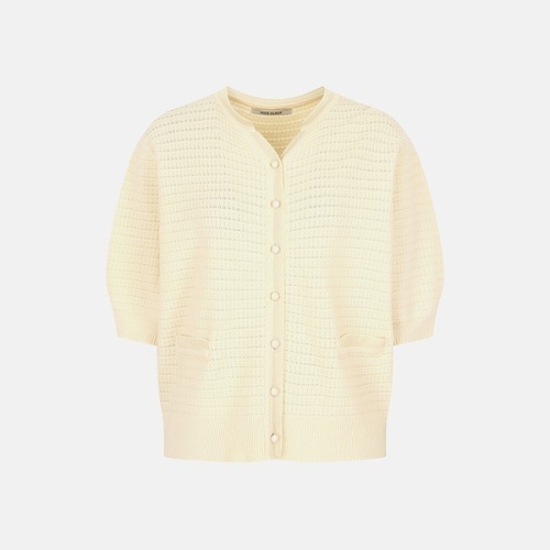 엔씨에프 나이스클랍 배색디테일 니트 가디건 A242PWK364