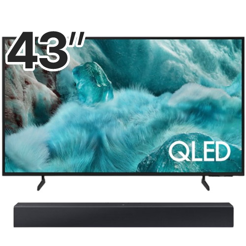 삼성전자 QLED KQ43QF7AAFXKR (스탠드+사운드바, HW-C400)