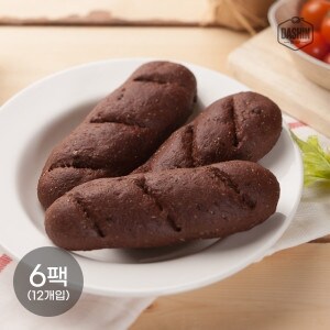 다신샵 천연발효종 통밀카카오빵 130g 2개입 6팩/ 아르토스 <b>통밀빵</b> 주문후제빵