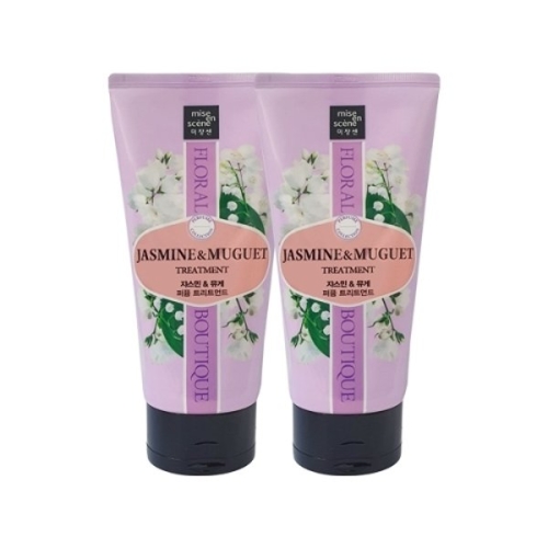 아모레퍼시픽 미쟝센 플로럴 부띠끄 퍼퓸 쟈스민 앤 뮤게 트리트먼트 300ml (2개)