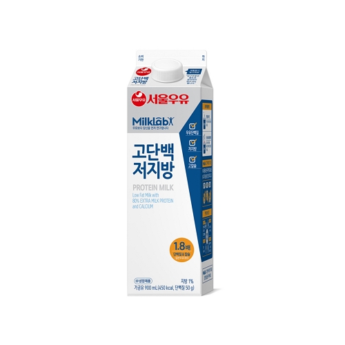 서울우유 밀크랩 고단백 저지방 우유 900ml [1개]