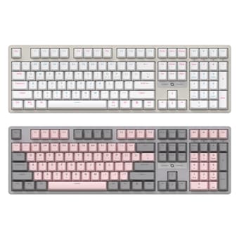 COX CK580 교체축 게이밍 기계식 그레이&핑크