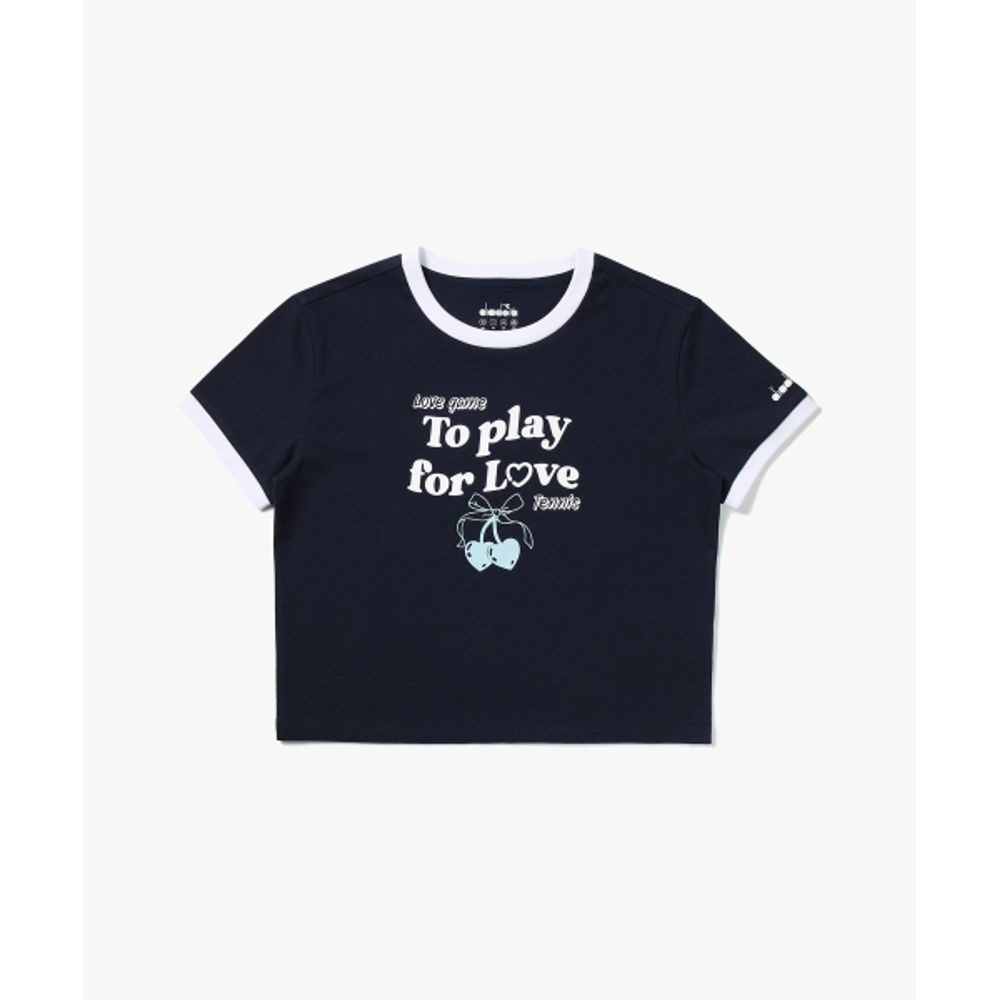 디아도라 플레이포러브체리 링거 반팔 티셔츠 D5222LRS61NVS_이미지