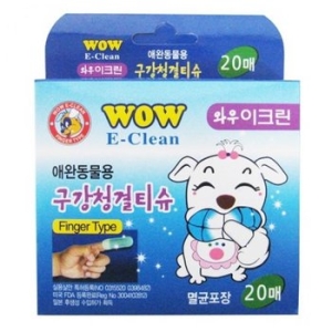 와우 와우  와우  이크린 구강청결티슈_20매_이미지