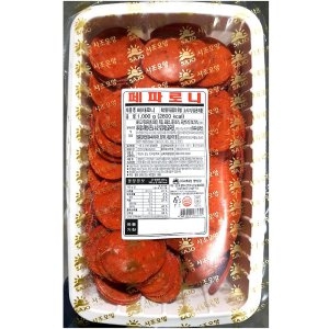 대량 페퍼로니햄 1kg 6개 업소용 벌크 페페로니소세지