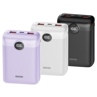 코끼리 22.5W LCD <b>대용량</b> <b>보조</b><b>배터리</b> KPB-RM20P1A2 20000mAh