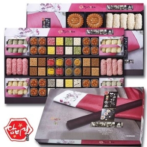 성진식품 담미정 수려한 2단 한과 선물세트_이미지