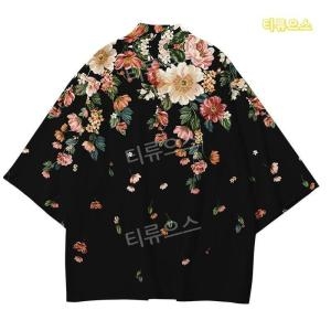 [불명] 4xl-6xl 플러스 사이즈 여성 꽃 프린트 시폰 블라우스 blusas 여름 탑 셔츠 캐주얼 비치 boho 블라우스 여성 ..