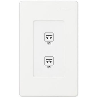 진흥전기 V터치 2구 리모컨 <b>스위치</b>