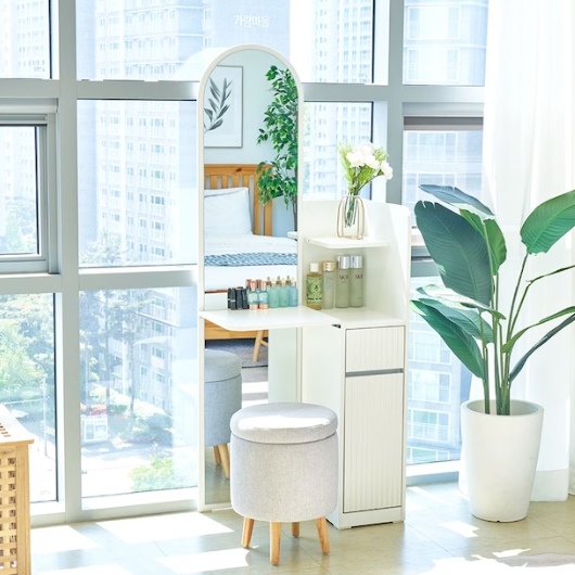 가구앤하우스 클라라 LPM 전신거울 화장대 300_이미지