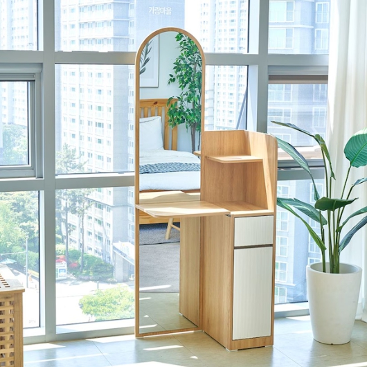 가구앤하우스 클라라 LPM 전신거울 화장대 300_이미지