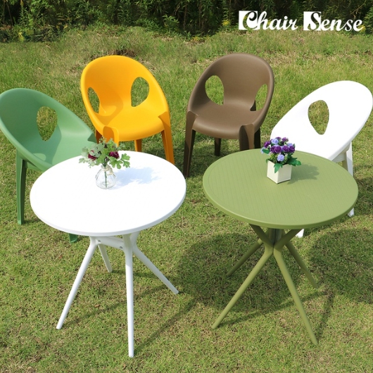 체어센스 퍼센트 야외 테이블 650 (러쉬의자2개)_이미지