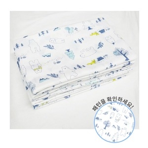 베이비스토리 웰빙 천기저귀 대형 자연블루 10매_이미지