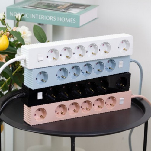 천하지엘씨 파워존 웨이브 띄운탭 6구 16A 메인스위치 자동소화 멀티탭