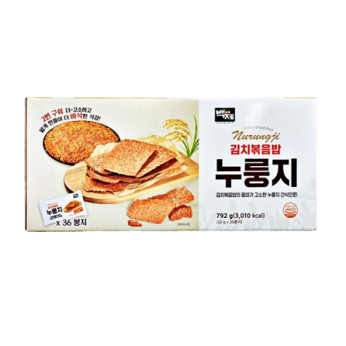 백제 김치볶음밥 누룽지 22g (36개)_이미지