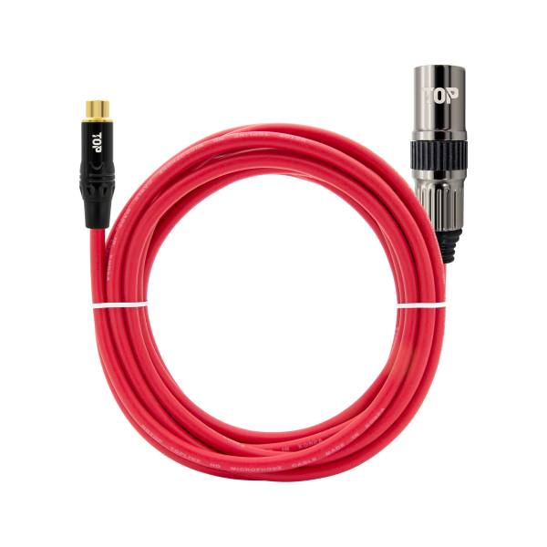 탑라인에이치디 HDTOP RCA to XLR FM 레드 케이블 (0.5m, HT-TP2063)_이미지