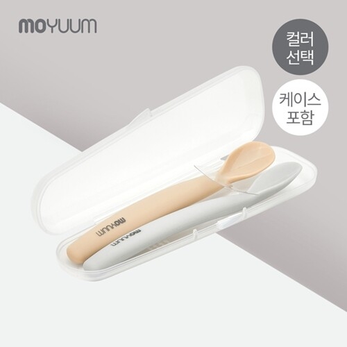 모윰 프리미엄 실리콘 이유식 스푼 (2개)_이미지