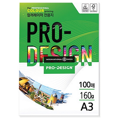 칼라레이저전용지 ProDesign A3 160g