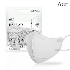 씨앤투스성진 아에르 하프 비말차단 마스크 초소형 KF-AD (25매)_이미지
