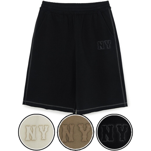 MLB 공용 베이직 빈티지 스티치 쿠퍼스 버뮤다 팬츠 3ASPB0663