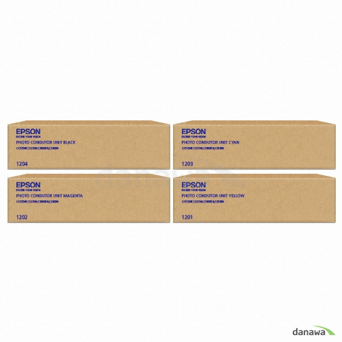 Epson ��ǰ S051204, S051203, S051202, S051201 �巳 4�� ��Ʈ