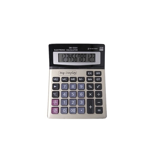 사무용 대형 12자리 태양열 계산기 ECC004 단일 1개