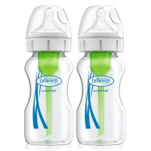 닥터브라운 와이드넥 옵션스 플러스 유리젖병 270ml (2개)_이미지