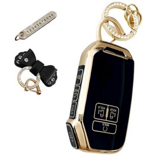  루루형제 프리미엄 TPU 키케이스 기아 7버튼 전용 AK-08 + 번호키링 + 리본키링