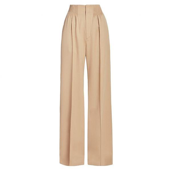 끌로에 신치드 와이드레그 울 트라우저스 바지 여성 11002648