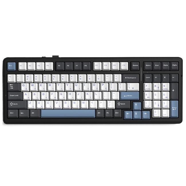 AULA F99 유무선 기계식 인디고 블랙 한글 (중고)_이미지