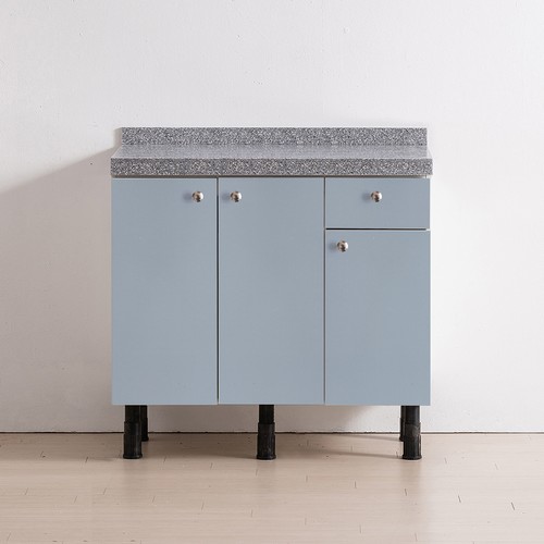 우아미가구 인조대리석 상판 서랍형 조리대