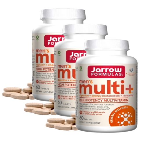 재로우포뮬러스 남성용 Multi+ 고효능 멀티비타민 60캡슐 (3개)